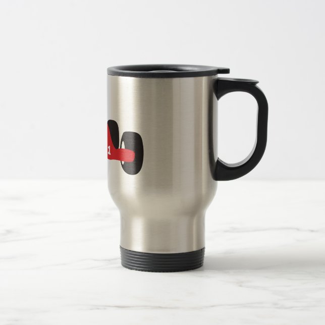 Turbo racing car travel mug (Right)