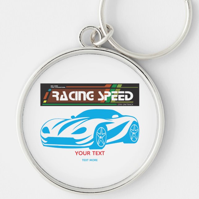 Turbo Racing Speed Car – Performance Auto Art Key Ring (Front)