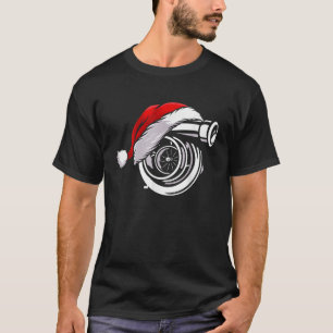 Turbo Santa Hat Car Enthusiast Racing Drifting Chr T-Shirt