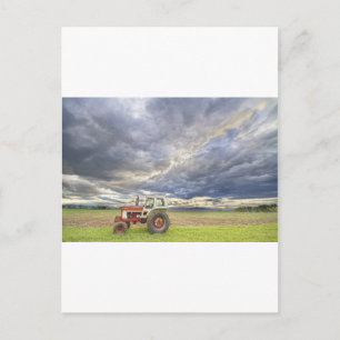 Turbo Tractor Country Evening Skies Postcard