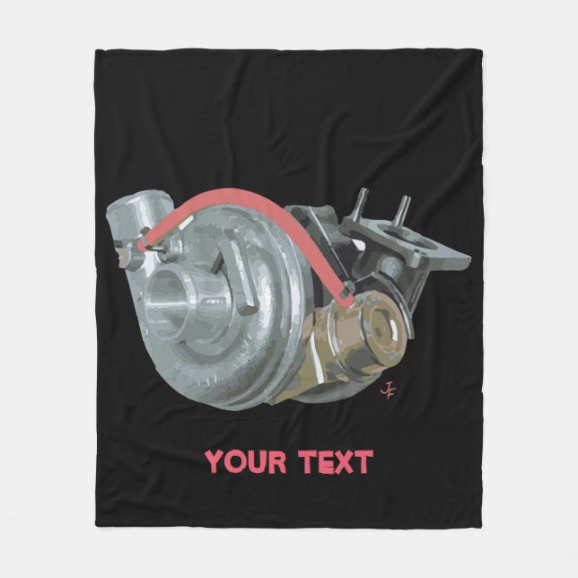 Turbocharger Fleece Blanket (Front)