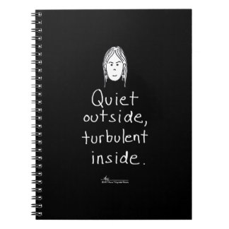 Turbulent Inside Black Notebook