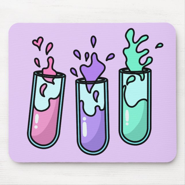 Turbulent Test Tubes Mouse Mat (Front)