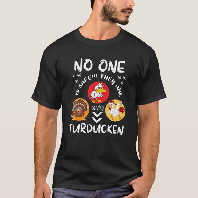 TURDUCKEN THANKSGIVING TEE CHRISTMAS FARM ANIMAL T (Front)