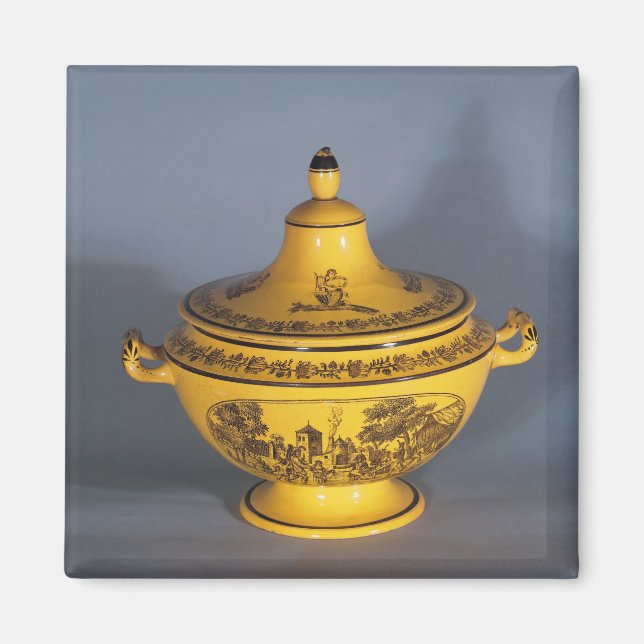 Tureen with black print design, c.1820 magnet (Front)