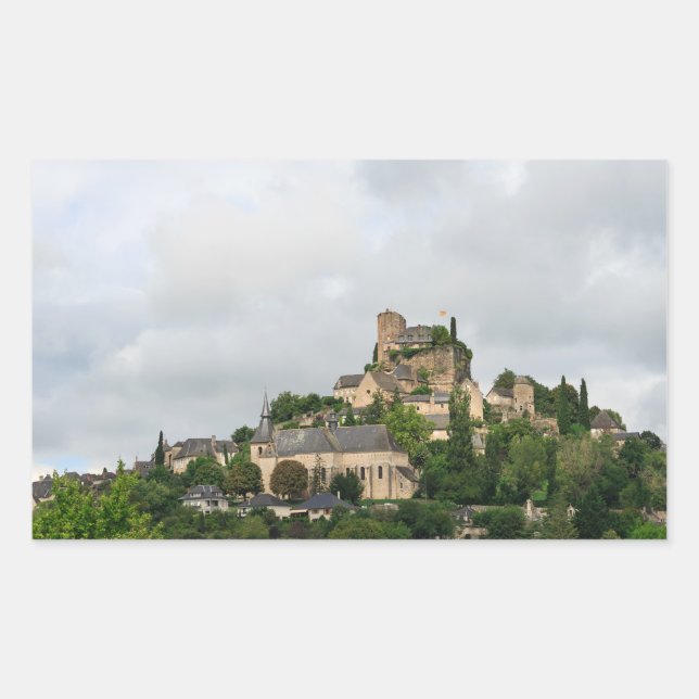 Turenne village in France Rectangular Sticker (Front)