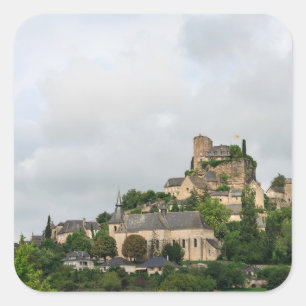 Turenne village in France Square Sticker