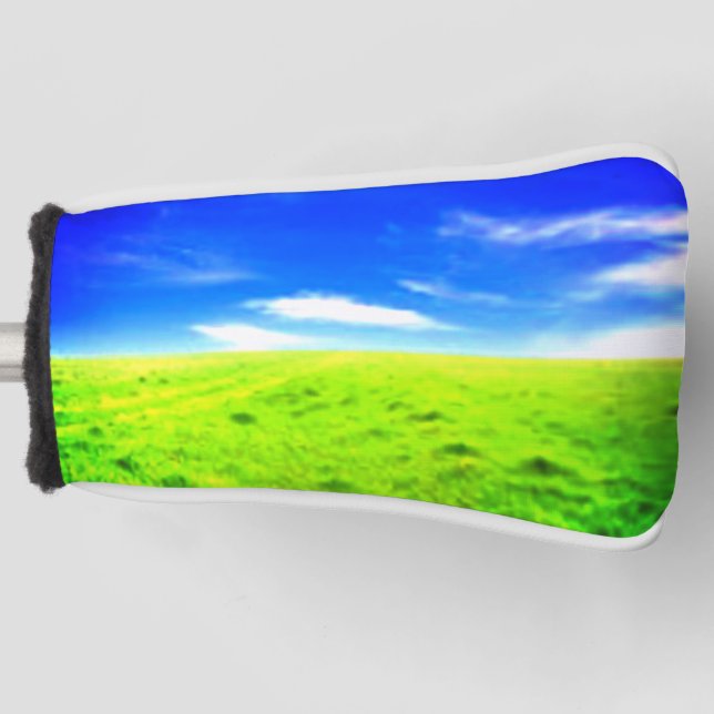 Turf and Sky Golf Head Cover (Front)