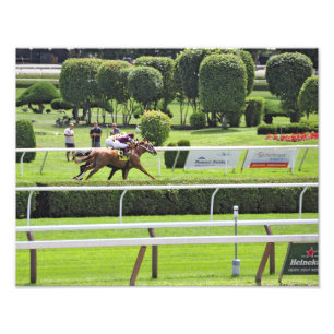 Turf Racing at Saratoga Photo Print