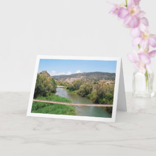 Turia River, Domeño Viejo, Valencia, Spain Card