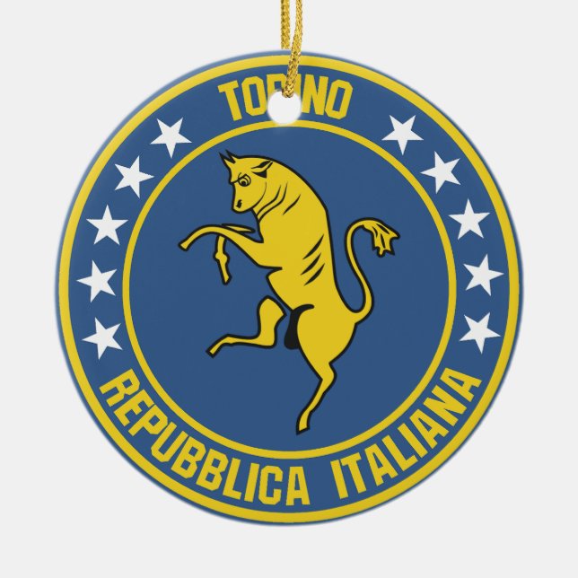 Turin                                              ceramic tree decoration (Front)