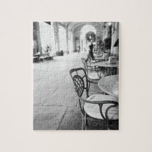 Turin Italy, Cafe and Archway Jigsaw Puzzle