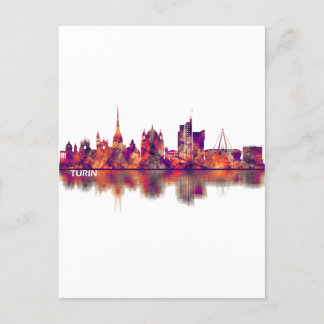 Turin Italy Skyline Holiday Postcard