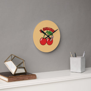 Turin Vintage Mascot - 70s Retro Style Round Clock