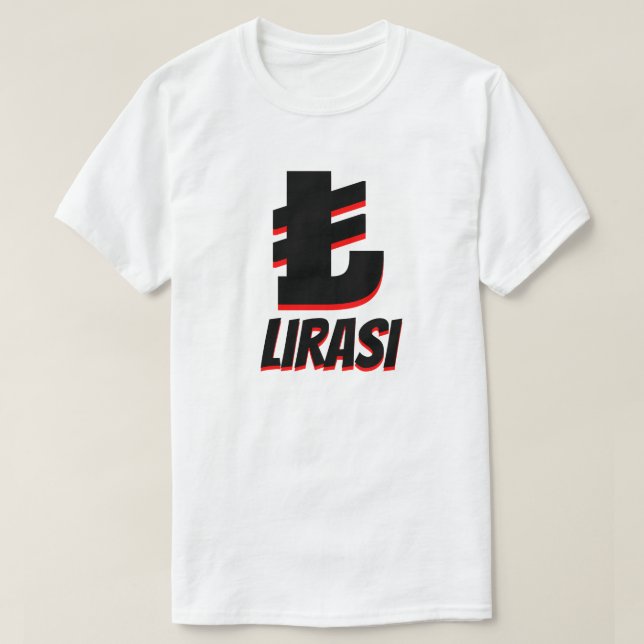 ₺ Türk lirası Turkish lira white T-Shirt (Design Front)