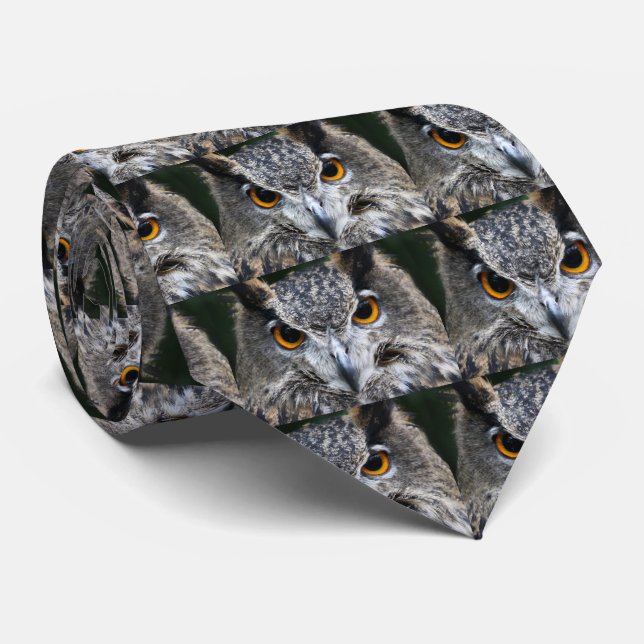Turkestan eagle owl tie (Rolled)