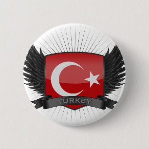 TURKEY 6 CM ROUND BADGE