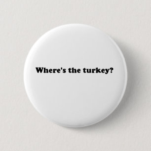 turkey 6 cm round badge