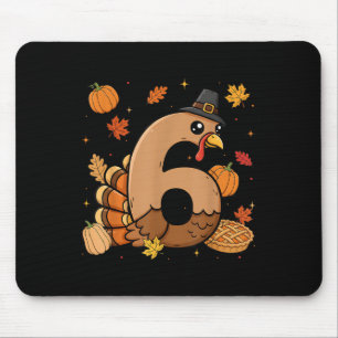Turkey 6 Thanksgiving Pumpkin Gen Z Alpha Meme Mat Mouse Mat
