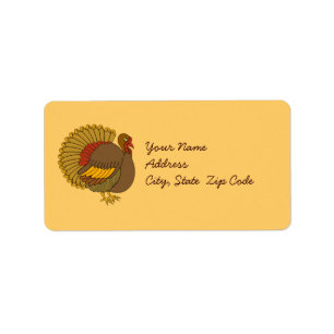 Turkey Address Label Stickers
