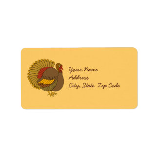 Turkey Address Label Stickers