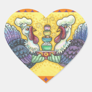 TURKEY & ALL THE FIXINS THANKSGIVING STICKERS Hrt