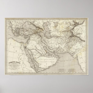 Turkey and Arabia Poster