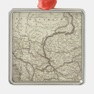 Turkey and Greece map Metal Tree Decoration