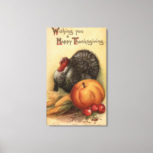 Turkey and Produce # 1 Canvas Print