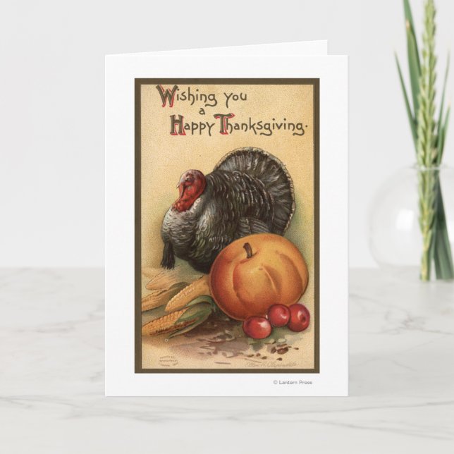 Turkey and Produce # 1 Holiday Card (Front)