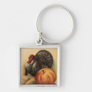 Turkey and Produce # 1 Key Ring