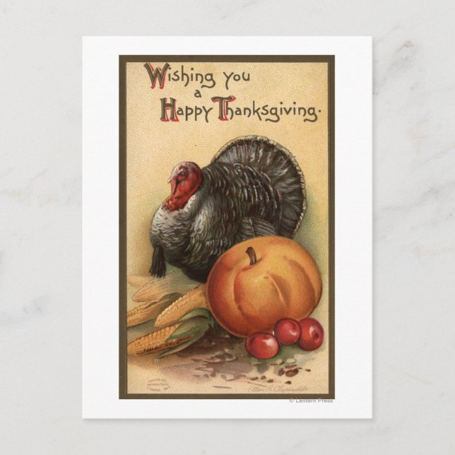 Turkey and Produce # 1 Postcard (Front)