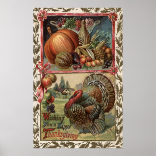 Turkey and Produce # 2 Poster