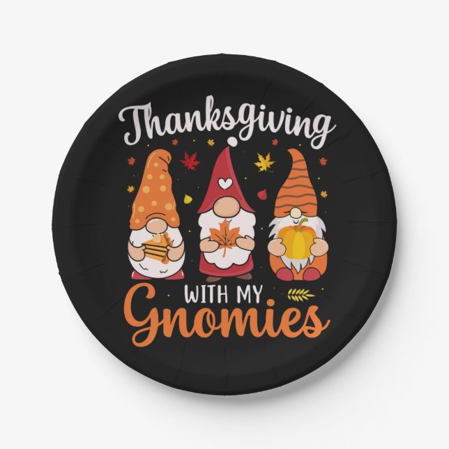 turkey and summer fall colours for thankPaper Plat Paper Plate (Front)