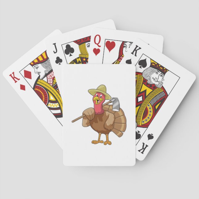 Turkey as Farmer Playing Cards (Back)