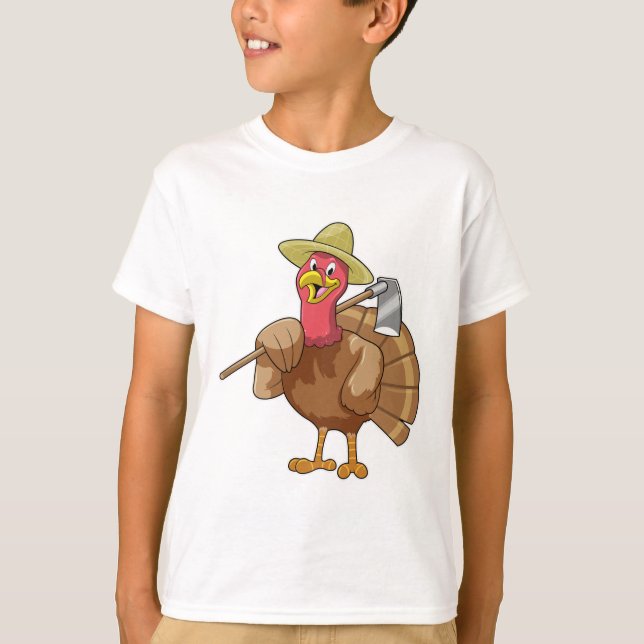 Turkey as Farmer T-Shirt (Front)