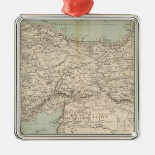 Turkey Atlas Map Metal Tree Decoration
