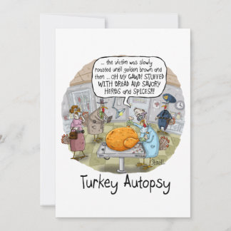 Turkey Autopsy Holiday Card