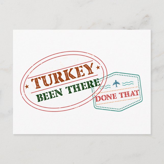 Turkey Been There Done That Postcard (Front)