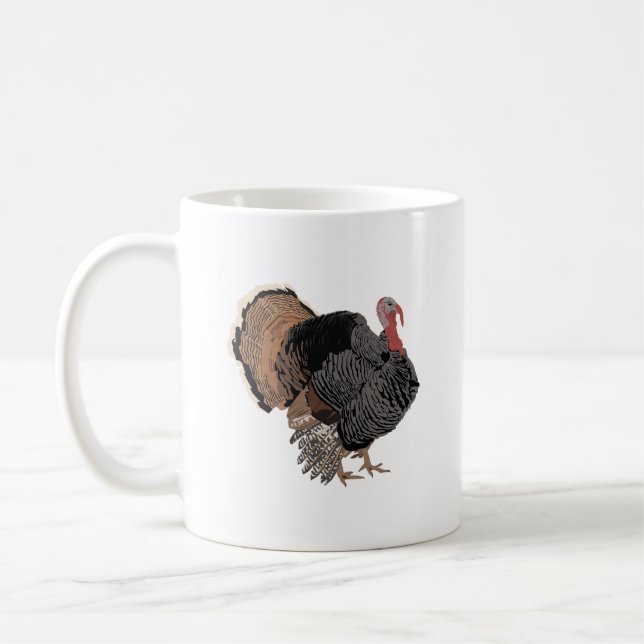 Turkey Bird  Coffee Mug (Left)