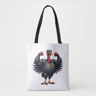Turkey Bodybuilding Thanksgiving Day Gym Workout   Tote Bag