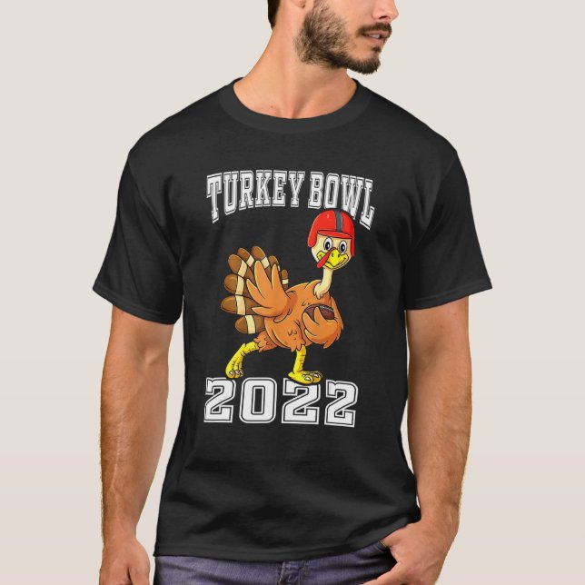 Turkey Bowl 2022 Turkey Football Helmet Football F T-Shirt (Front)