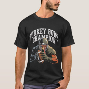 Turkey Bowl Champion Funny Thanksgiving Football S T-Shirt