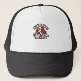 Turkey Bowl Champion Game Day Food Football Fun Trucker Hat