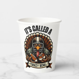 Turkey Bowl Football - It's Called A Turkey Bowl Paper Cups