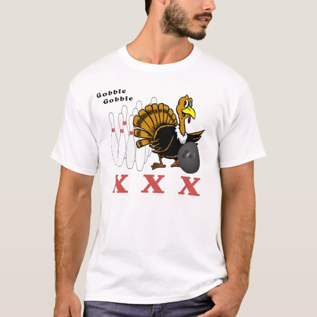 Turkey Bowling T-Shirt (Front)