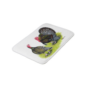 Turkey Broad Breasted Bronze Bath Mat