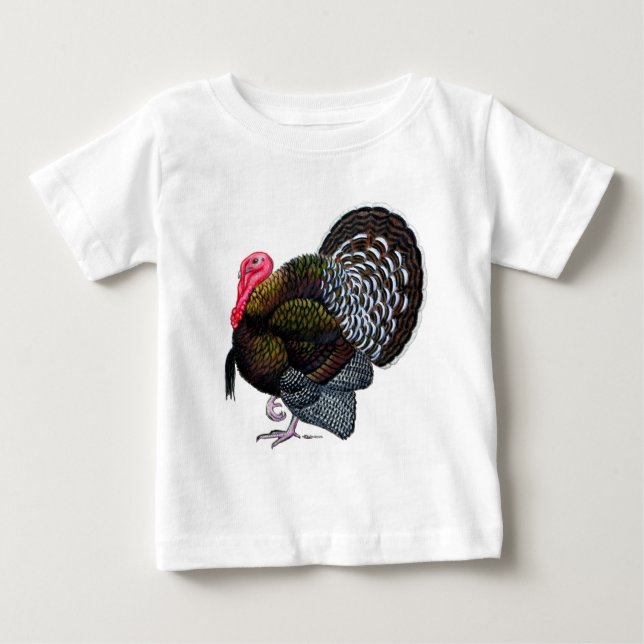 Turkey:  Bronze Tom Baby T-Shirt (Front)
