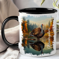 Turkey by Autumn Lake Reflection