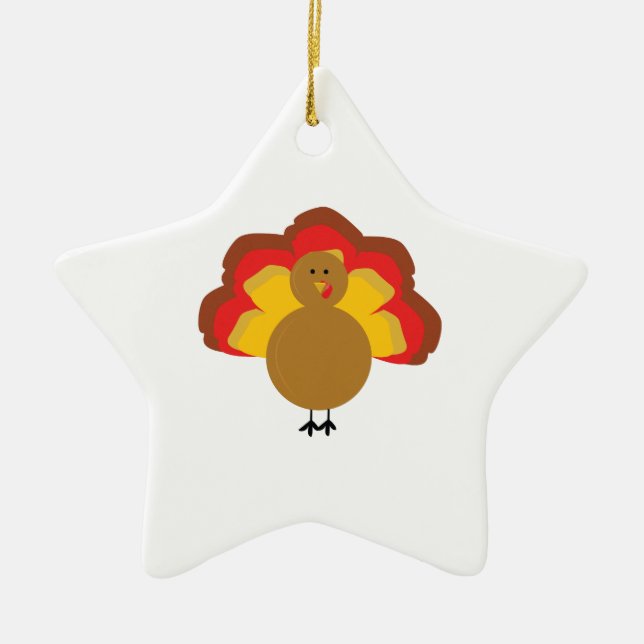 Turkey Ceramic Tree Decoration (Front)